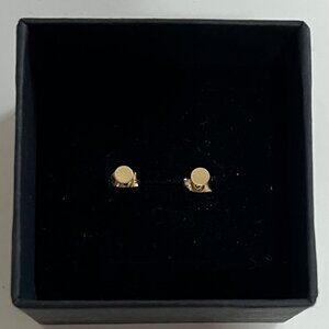 Catbird Dot Stud earrings (yellow gold - 3mm)